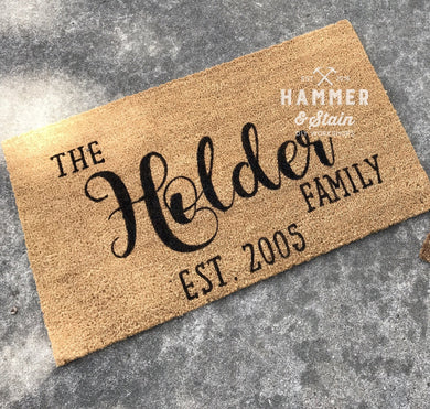 Personalized Doormat