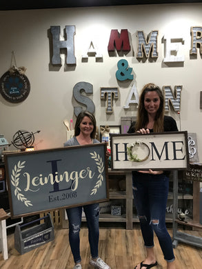 Farmhouse Signs Workshop (Clermont)